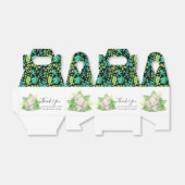 Elephant Safari Leaves Favor Box Bedankdoosjes (Uitgevouwen)