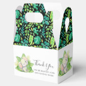 Elephant Safari Leaves Favor Box Bedankdoosjes (Geopend)