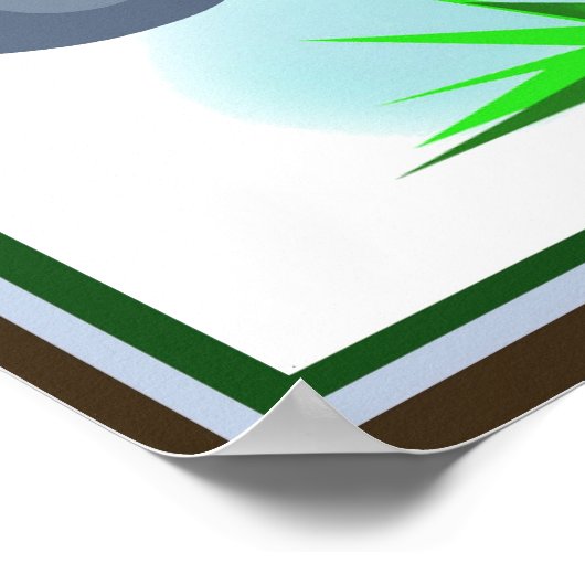 Elephant safari Nursery wall decor Poster (Hoek)