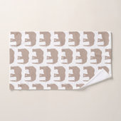 Elephant Safari Pattern Bath Towel Set Bad Handdoek (Handdoek)