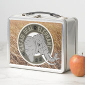 Elephant Safari Seal Wildlife Lunchbox (In situ)
