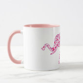 Elephant samengesteld uit Little Pink Hearts Mok (Links)