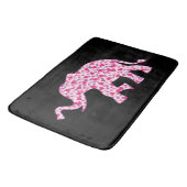 Elephant samengesteld uit roze harten badmat (Gekanteld)