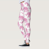 Elephant samengesteld uit roze harten leggings (Links)