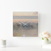 Elephant sanctuary vierkante klok (Huis)