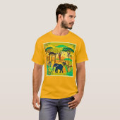 Elephant Savanna Oerwoud Art T-shirt (Voorkant volledig)