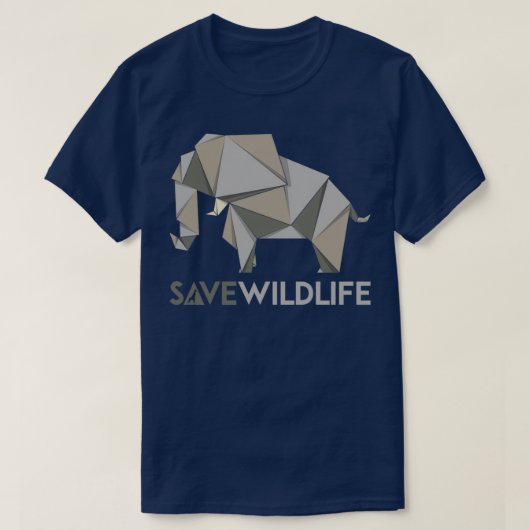 Elephant save wildlife series t-shirt (Design voorkant)