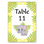 Elephant Schattige Genderneutraal Theme Baby showe Kaart (Achterkant)