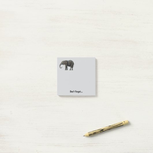 Elephant Schattige Memo Post It Persoonlijke notit Post-it® Notes (Op bureau)