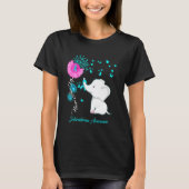 Elephant Scleroderma Awareness Scleroderma Ribbon T-shirt (Voorkant)