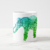 Elephant Sculpture 20oz Giant Coffee Mok (Voorkant)