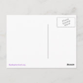 Elephant Seal Briefkaart Paars (Achterkant)
