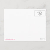 Elephant Seal Briefkaart Roze (Achterkant)