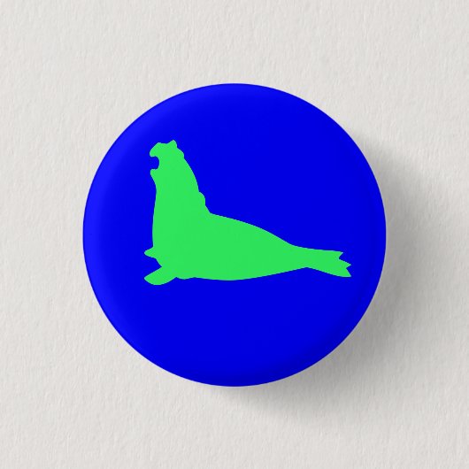 Elephant Seal Button Green (Voorkant)