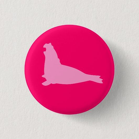 Elephant Seal Button Roze (Voorkant)