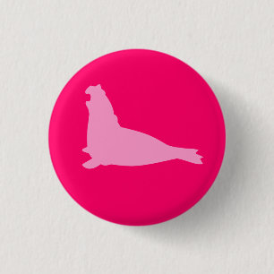 Elephant Seal Button Roze