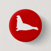 Elephant Seal Button White (Voorkant)