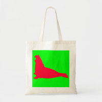Elephant Seal Canvas tas Red