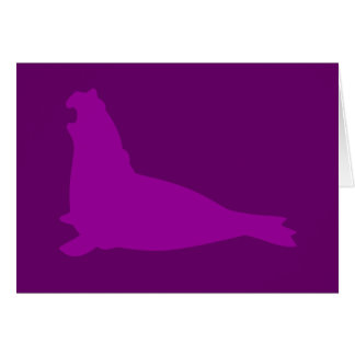 Elephant Seal Card Paars