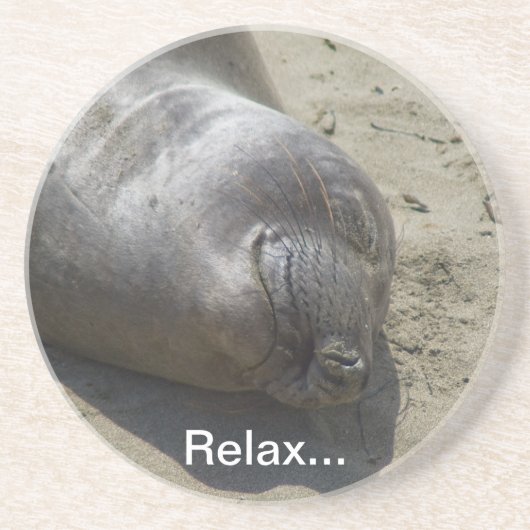 Elephant Seal Onderzetter (Voorkant)
