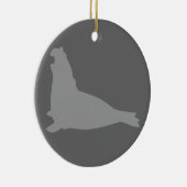 Elephant Seal Ornament Grey (Rechts)