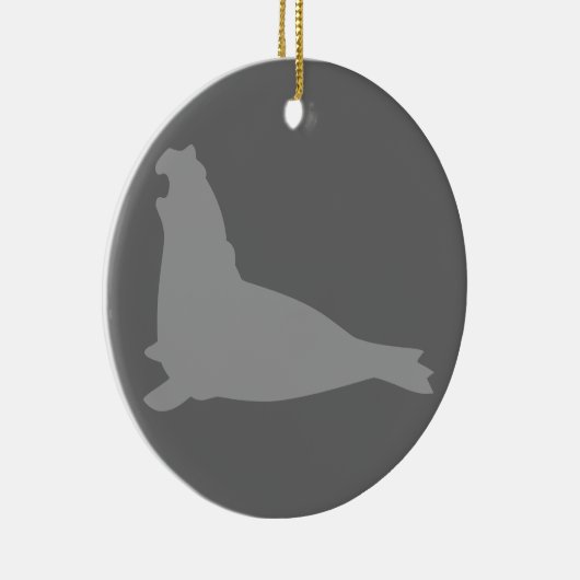 Elephant Seal Ornament Grey (Rechts)