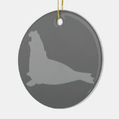 Elephant Seal Ornament Grey (Links)