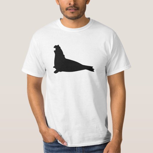 Elephant Seal Shirt Black (Voorkant)