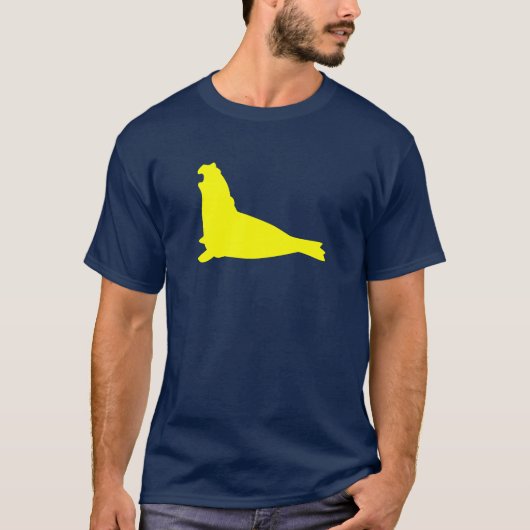 Elephant Seal Shirt Geel (Voorkant)