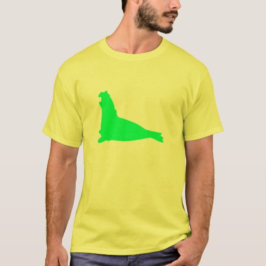 Elephant Seal Shirt Mint Green (Voorkant)