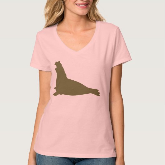 Elephant Seal Shirt Olive Green (Voorkant)