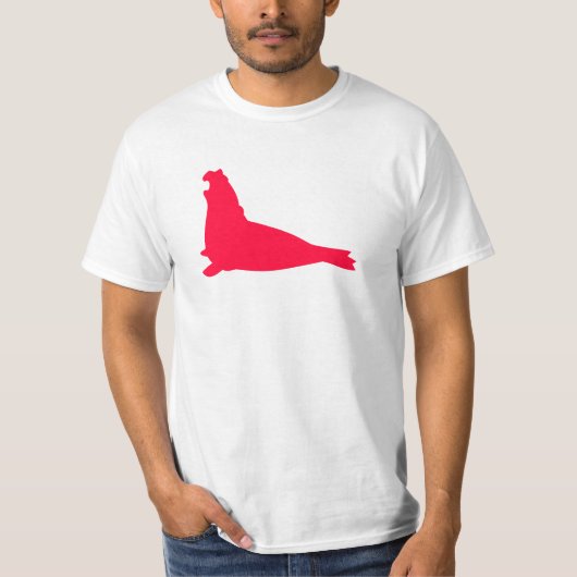 Elephant Seal Shirt Red (Voorkant)