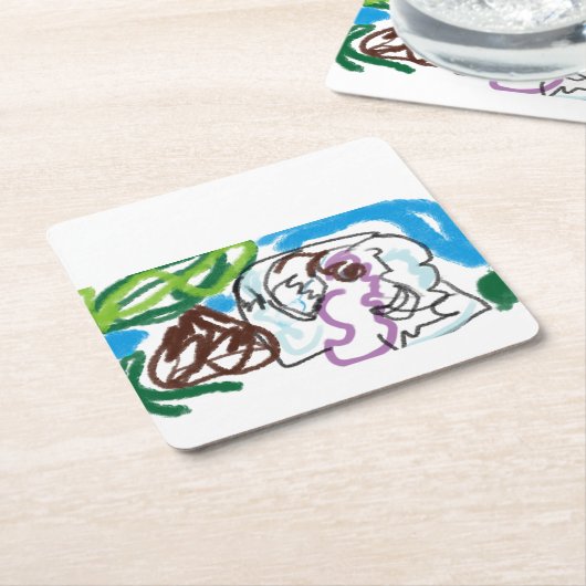 Elephant SET Kartonnen Onderzetters (Schuin)