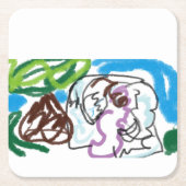 Elephant SET Kartonnen Onderzetters (Voorkant)