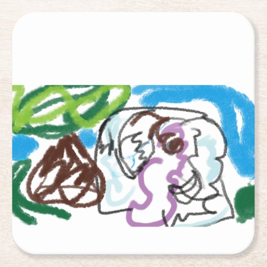 Elephant SET Kartonnen Onderzetters (Voorkant)