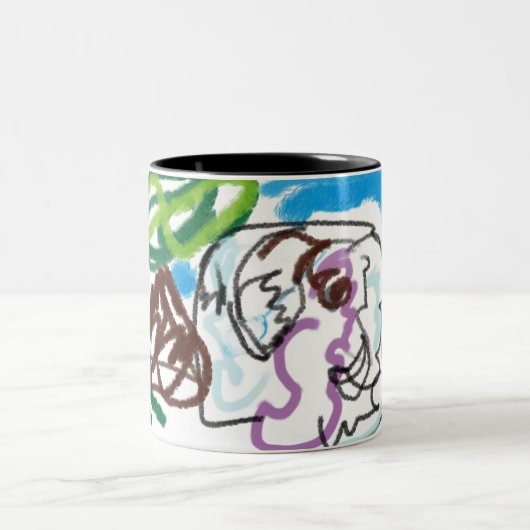 Elephant SET Tweekleurige Koffiemok (Center)