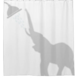 Elephant Shadow Silhouette Shadow Buddies Shower Douchegordijn