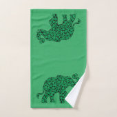 Elephant Shamrocks for St Patty's Day Bad Handdoek (Handdoek)