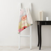 Elephant Sherpa Blanket met Bloemen + de Naam van Deken (In situ)