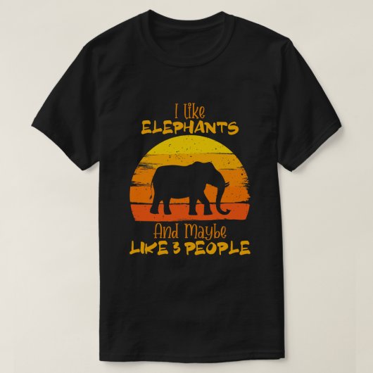 Elephant Shirt, Cute Elephant Shirt,  T-shirt (Design voorkant)