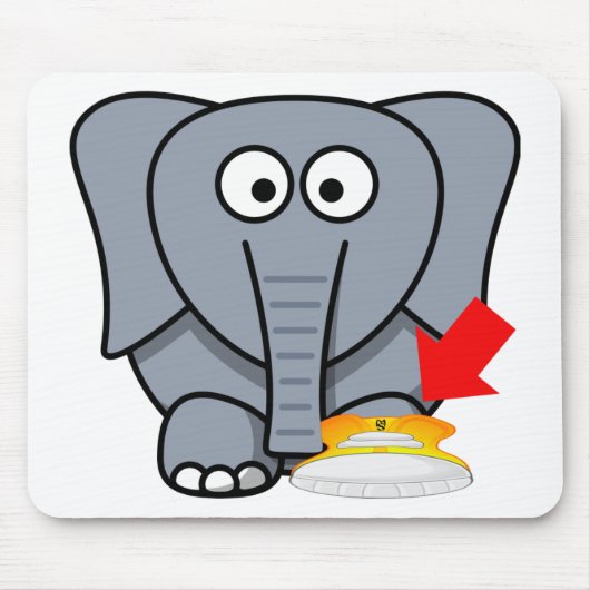 Elephant Shoe ik hou van je Muismat (Voorkant)