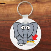 Elephant Shoe ik hou van je Sleutelhanger (Voorkant)