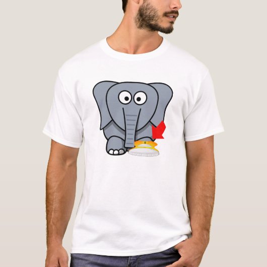 Elephant Shoe ik hou van je T-shirt (Voorkant)