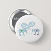 Elephant Shoes Ronde Button 5,7 Cm (Voorkant /achterkant)