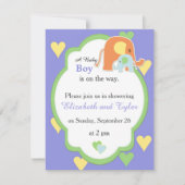 Elephant Shower Invitation Kaart (Voorkant)