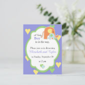 Elephant Shower Invitation Kaart (Staand voorkant)