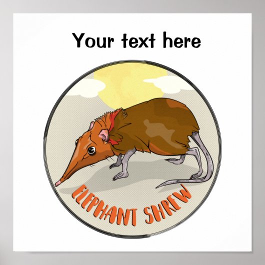 Elephant Shrew Poster (Voorkant)