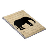 Elephant Silhouette 1860's Document Notitieboek (Rechterzijde)