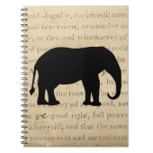 Elephant Silhouette 1860's Document Notitieboek (Voorkant)