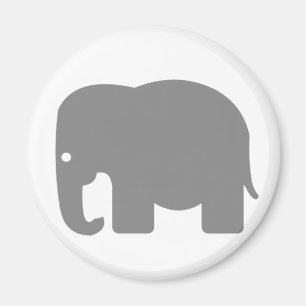 Elephant Silhouette Magneet